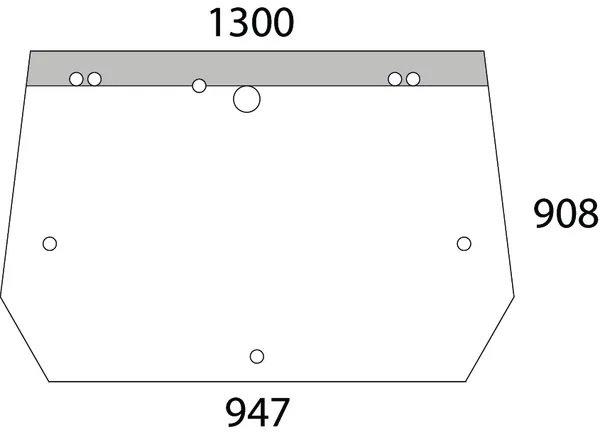 REAR WINDOW GLASS