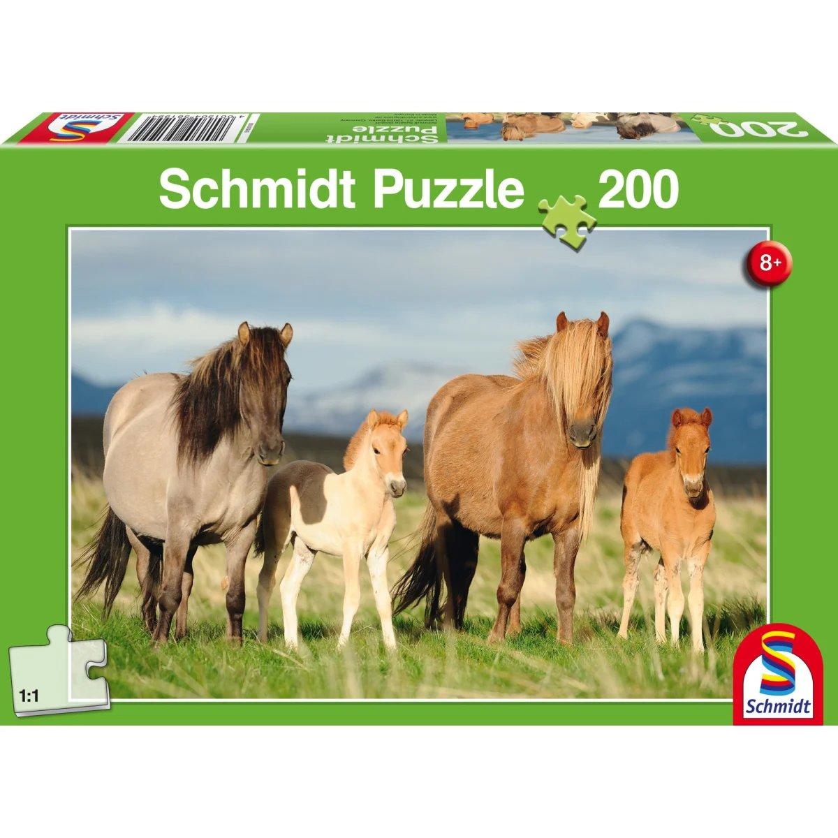 Schmidt Puzzle, Family of horses, 200 pieces